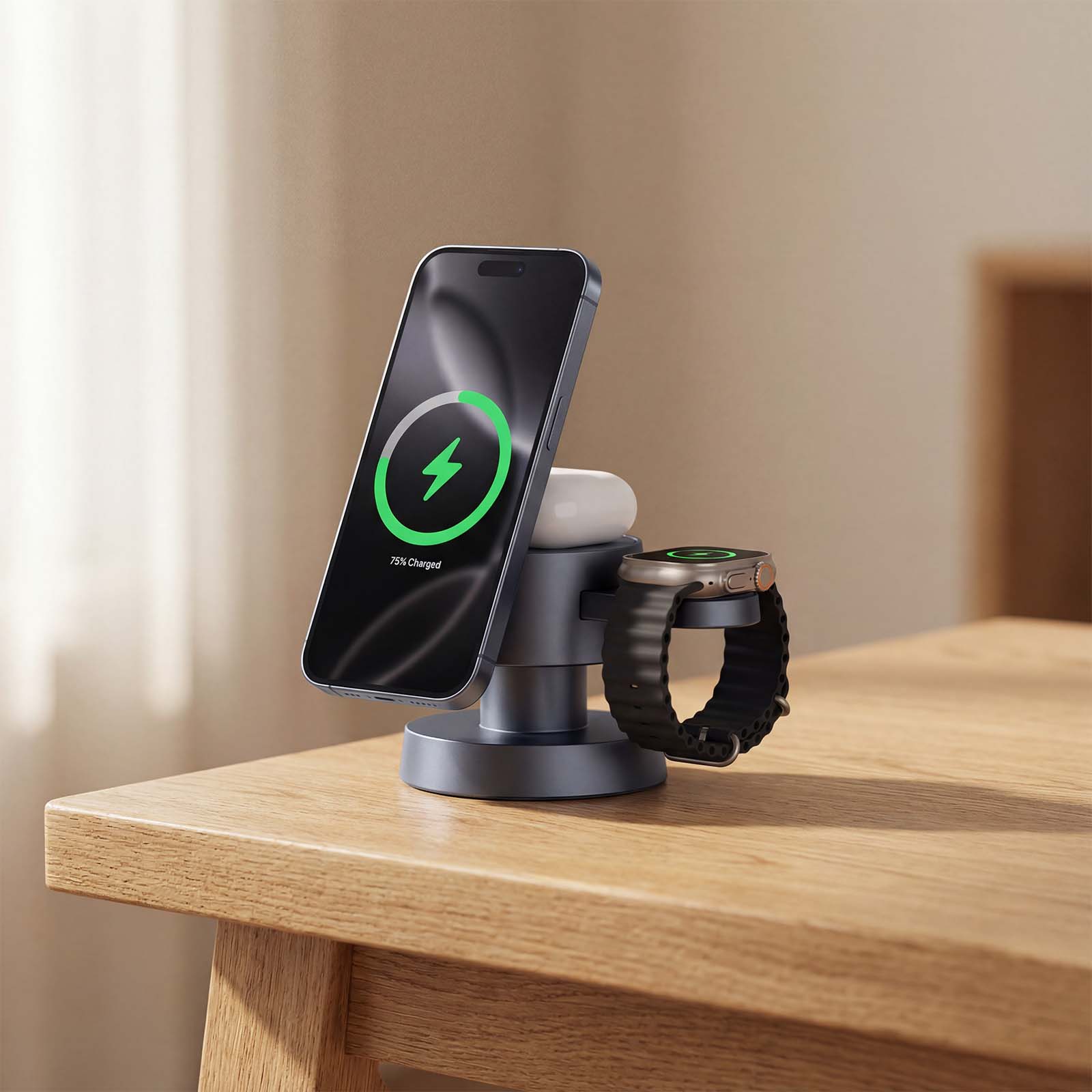 MUSHROOM - עמדת טעינה חכמה אחת שעושה סדר